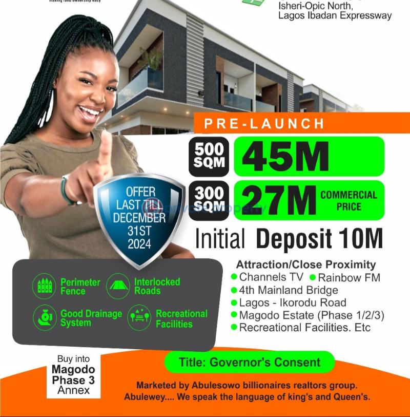 Residential Land For Sale Magodo Phase 3 Annex Opic Bus Stop Isheri North Isheri North Ojodu Lagos