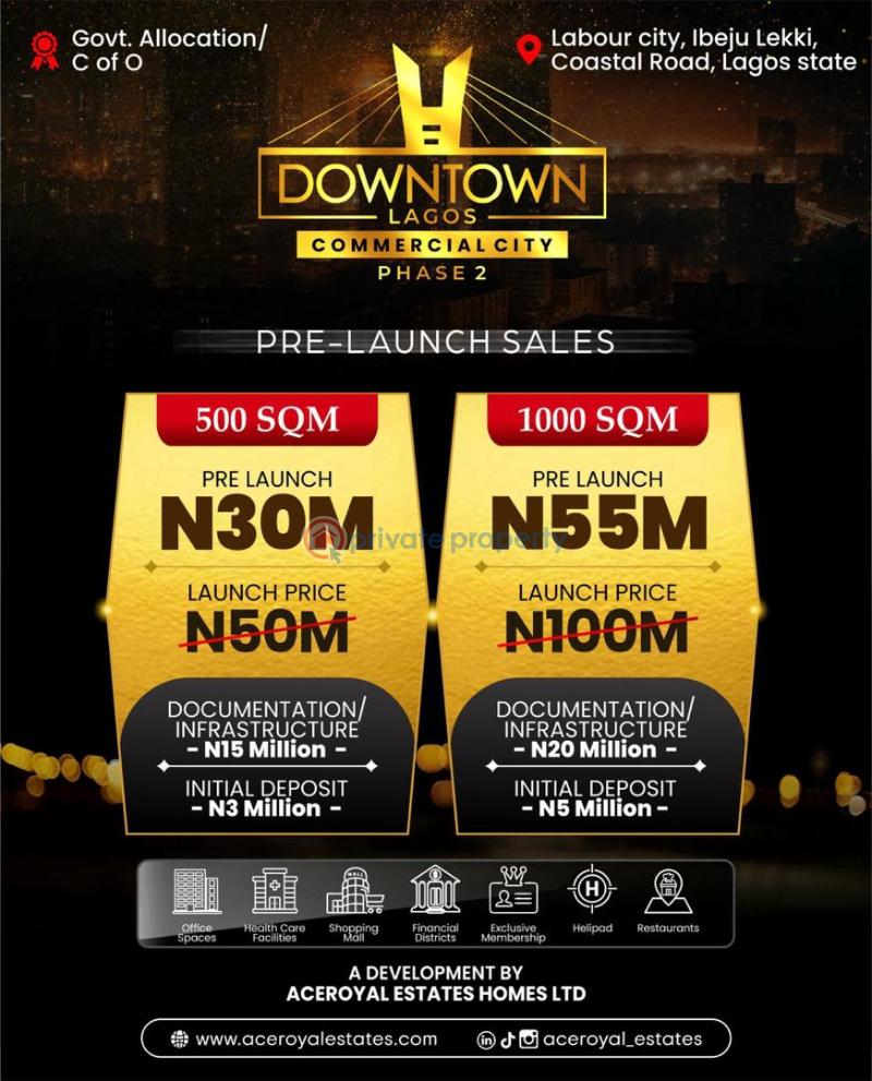 Commercial Land For Sale Ibeju-Lekki Lagos