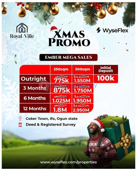 Land For Sale Coker Town Ifo Ogun