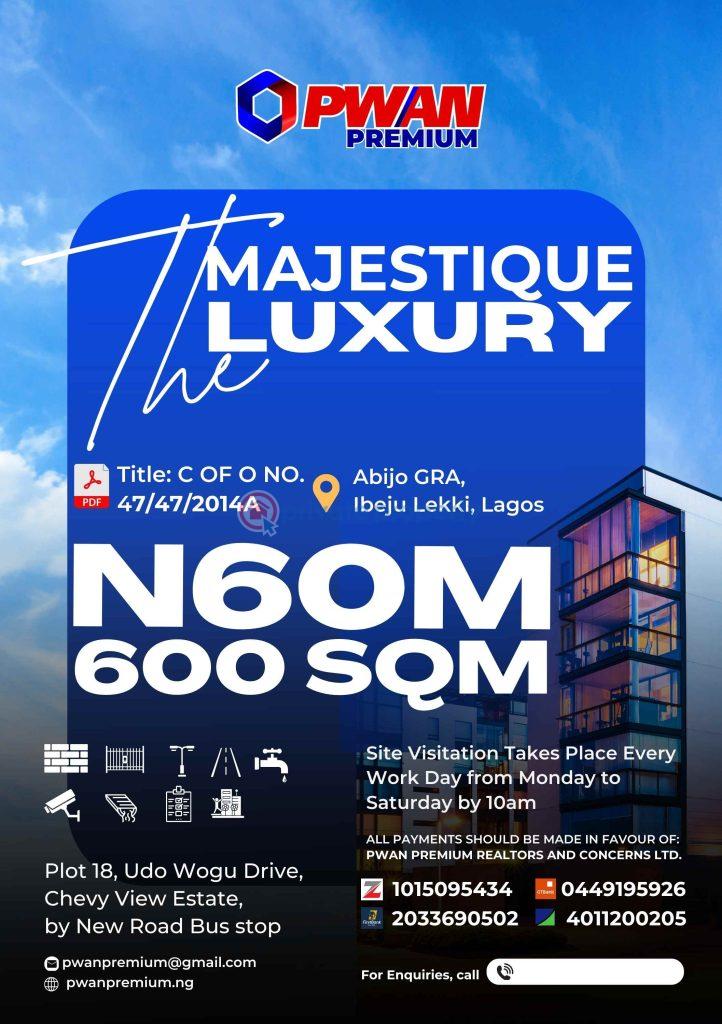 Residential Land For Sale Abijo Gra Ibeju-Lekki Lagos