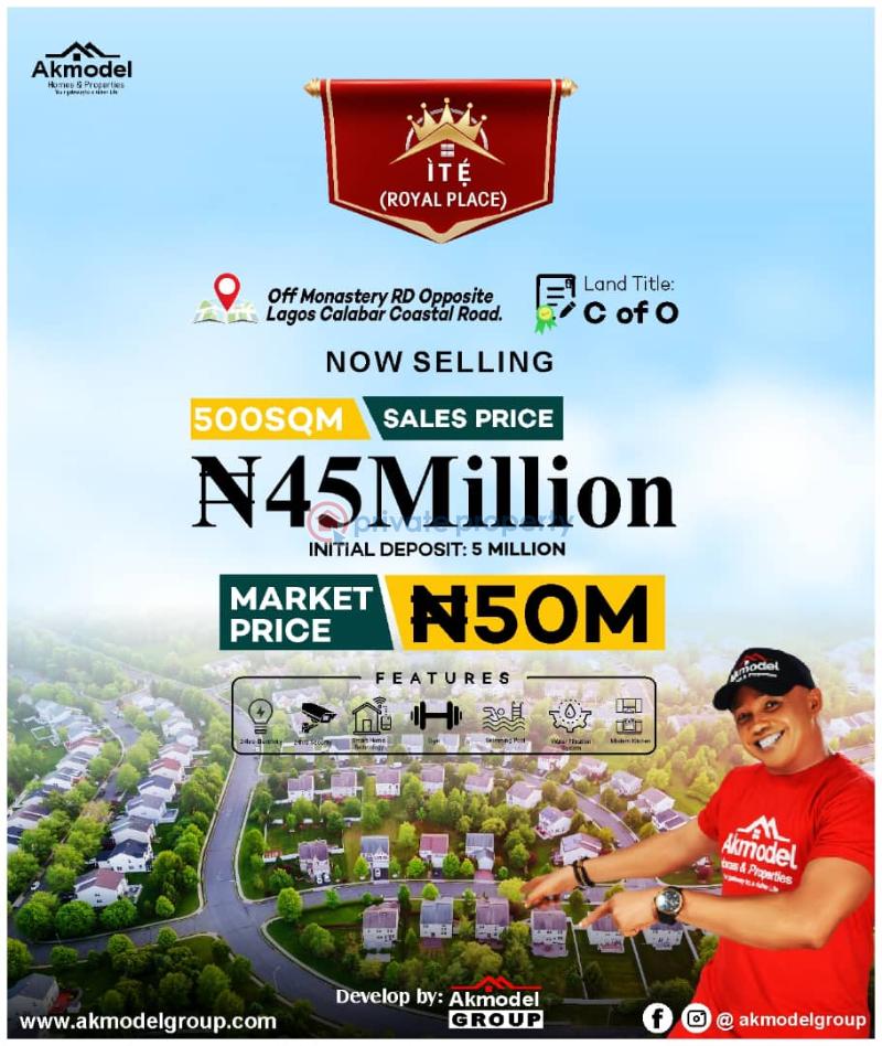 Dry land for sale at monestry road sangotedo - ite estate - 1 Land For Sale Monastry Road Sangotedo Monastery Road Sangotedo Lagos - 1