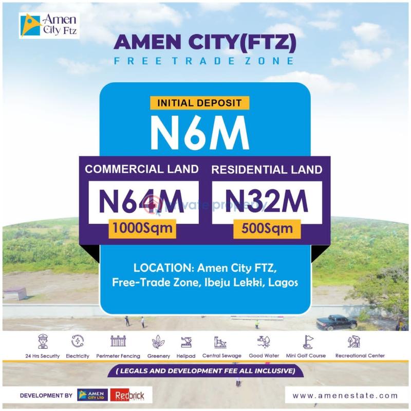 Land For Sale Lekki Free Trade Zone Ibeju-Lekki Lagos - 0