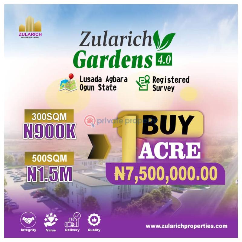 Residential Land For Sale Zularich Gardens 4.0 Lusada Badagry Ogun State Agbara Badagry Lagos - 2