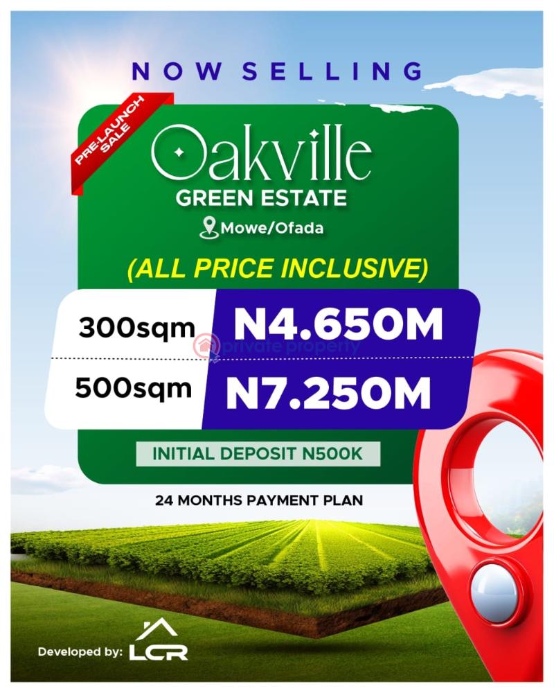 Residential Land For Sale Oakville Estate Mowe Ofada Ogun State Mowe Ogun area  - 1
