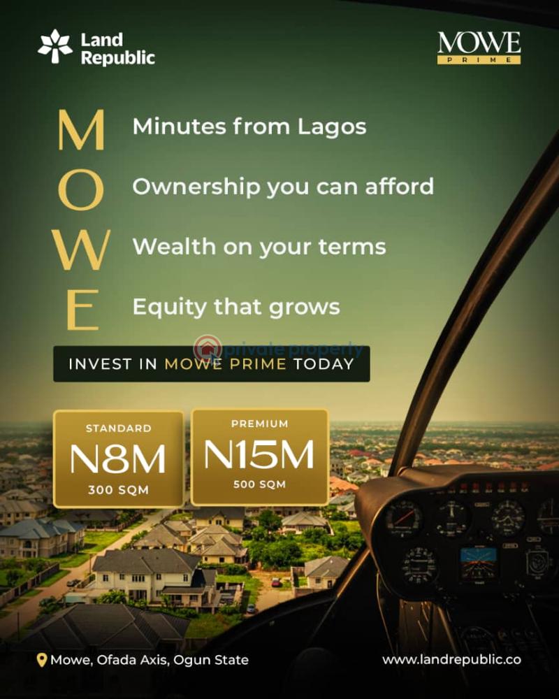 Residential Land For Sale Mowe Prime Estate Mowe Ogun Ogun area  - 0