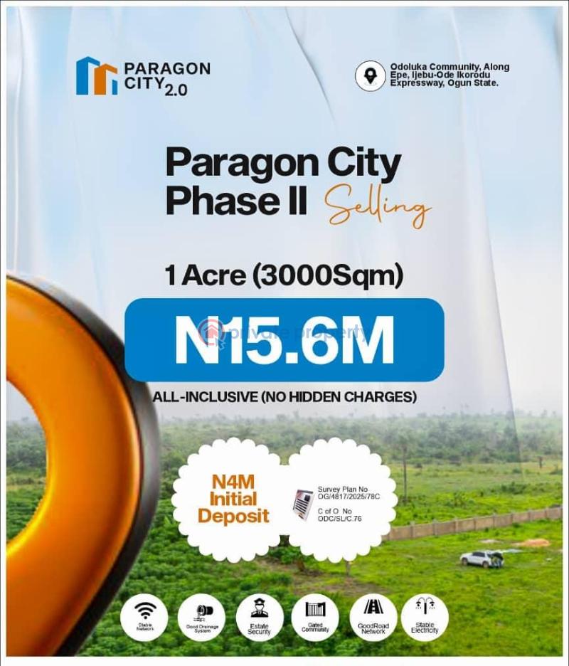 Residential Land For Sale Paragon City Estate Ijebu Ode Ogun State Ogun Ogun area  - 1