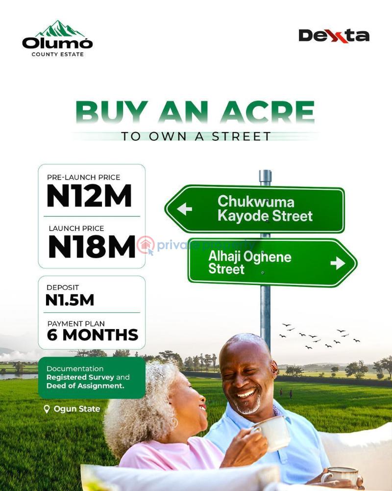 Residential Land For Sale Olumo County Estate Egbeda Kobape Road Owode Obafemi Local Government Abeokuta Ogun - 0