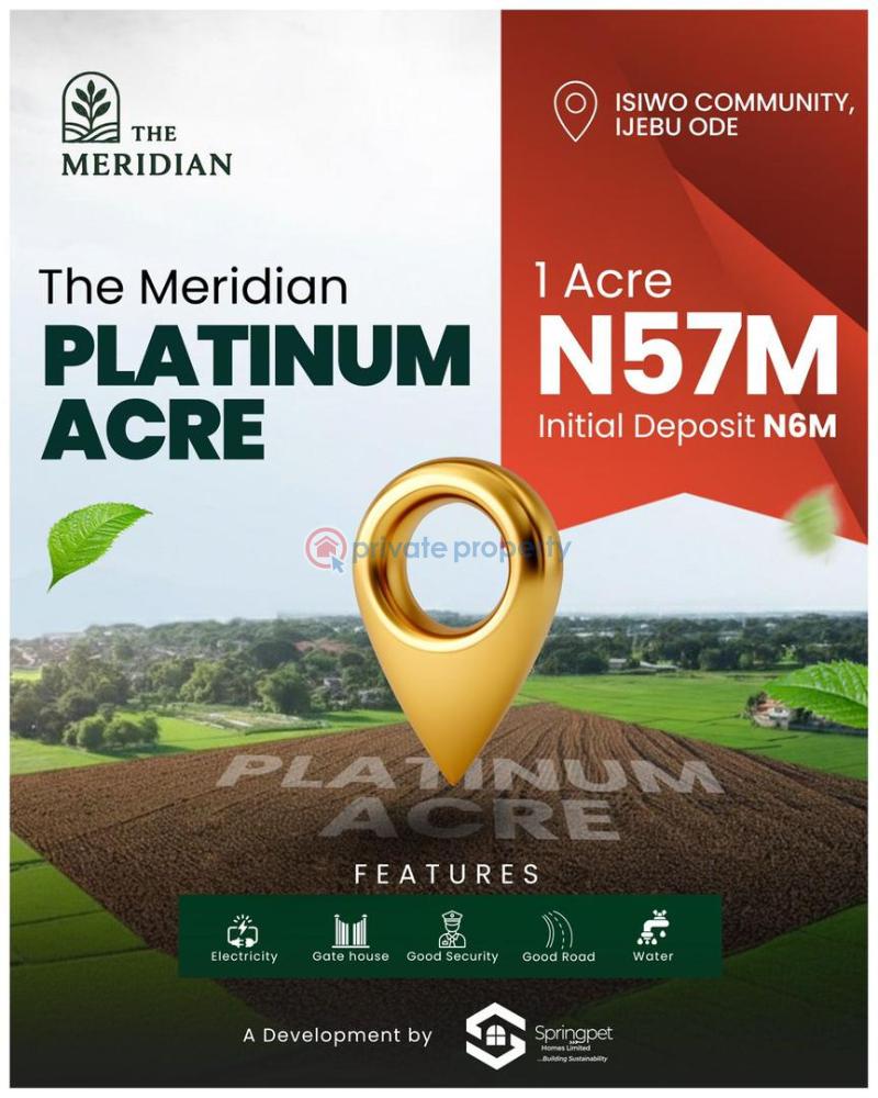 Commercial Land For Sale The Meridian Isiwo Community Ijebu Ode Ogun State Ogun Ogun area 