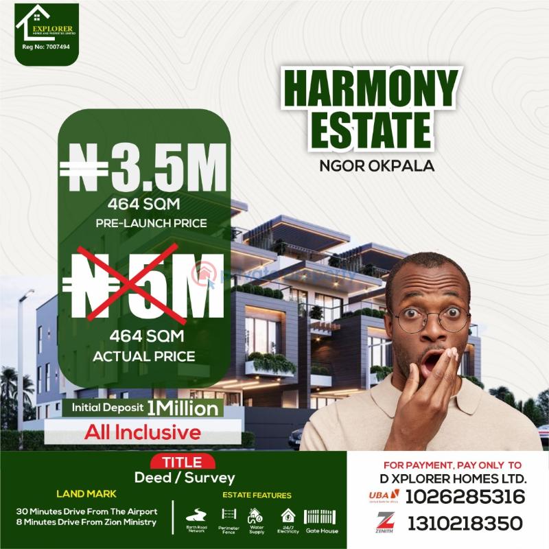 Mixed use Land For Sale Umunede Community Near Imo Airport Ngor-Okpala Imo