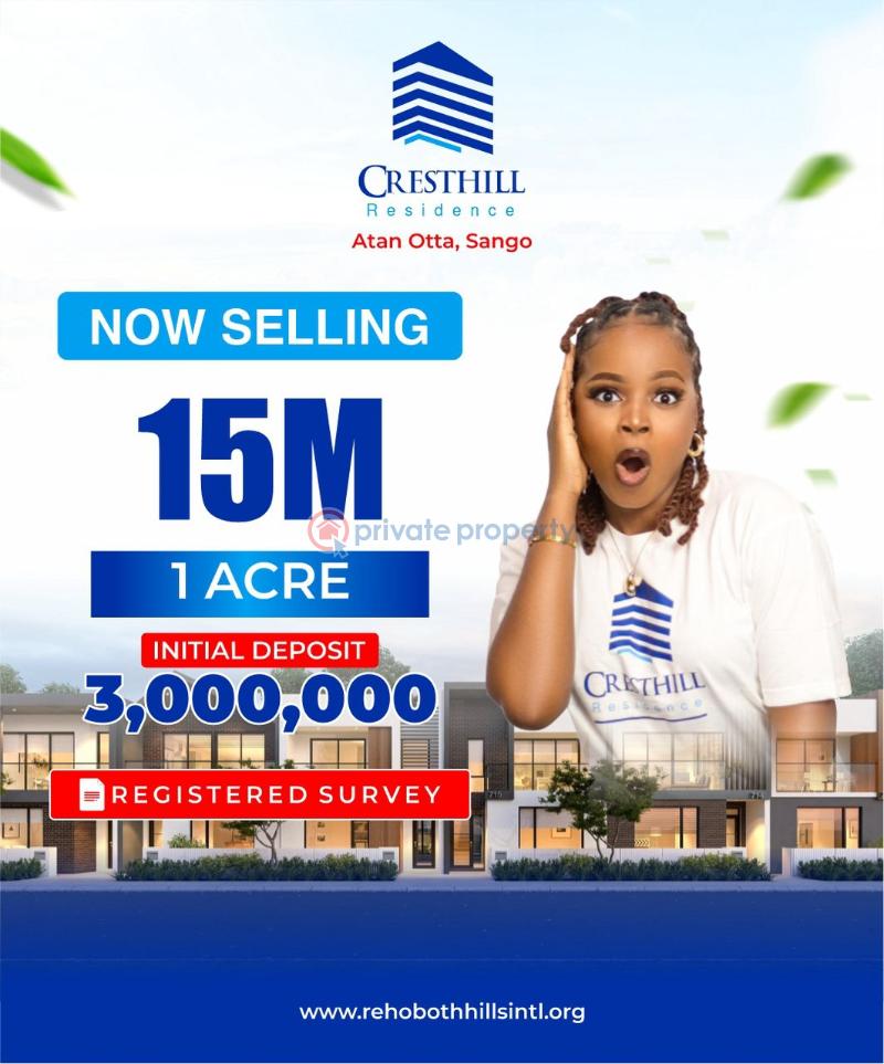 Dry land in atan ota. - 5 Residential Land For Sale Cresthill Residence Atan Ota Sango Ado Odo/Ota Ogun - 5