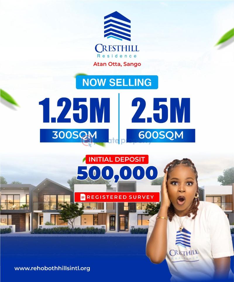 Dry land in atan ota. - 4 Residential Land For Sale Cresthill Residence Atan Ota Sango Ado Odo/Ota Ogun - 4