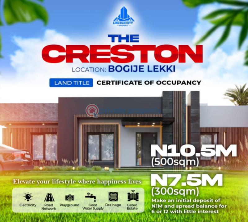 Residential Land For Sale Bogije The Creston Estate Bogije Sangotedo Lagos - 1