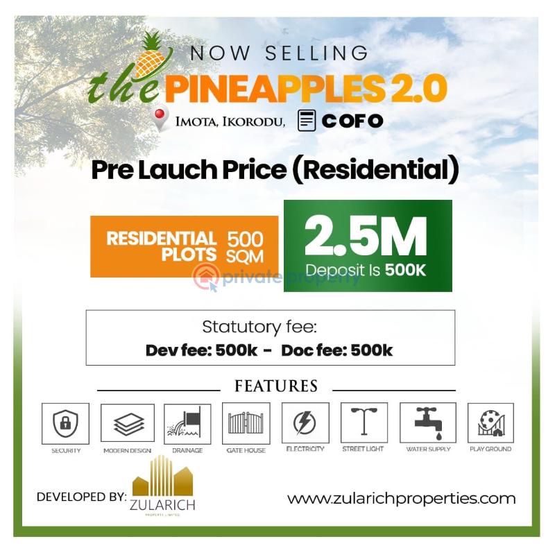 Dry land in ikorodu the pineapple 2.0 imota ikorodu - 1 Mixed use Land For Sale The Pineapple 2.0 Imota Ikorodu Ikorodu Lagos - 1