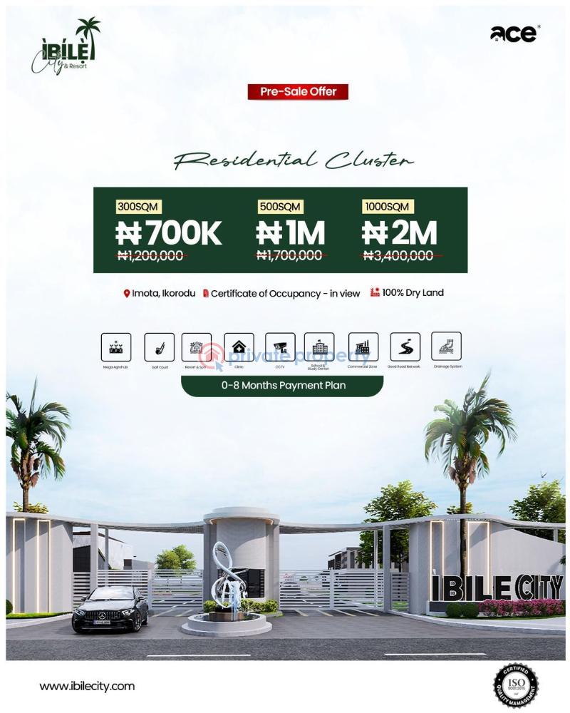 Residential Land For Sale Ibile City & Resort Imota Ikorodu Ogun Ogun area  - 1