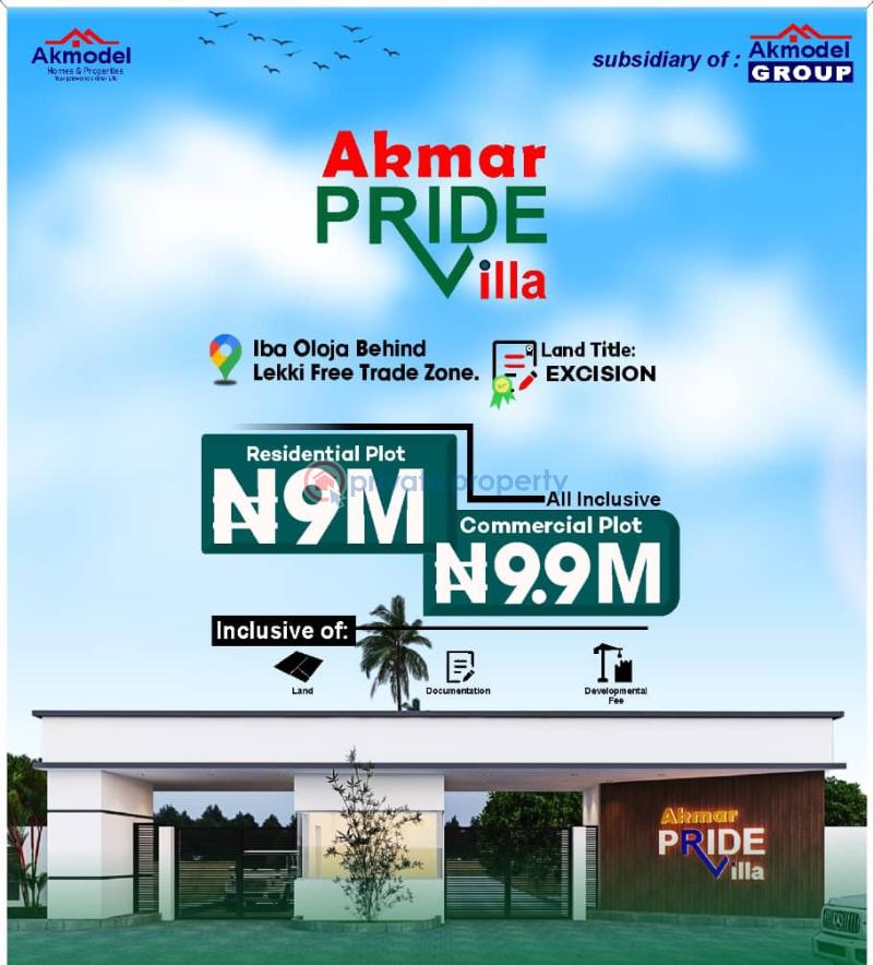 Residential Land For Sale Akmar Pride Villa Estate Free Trade Zone Ibeju-Lekki Lagos - 3