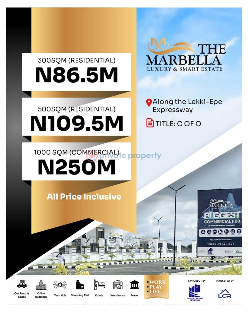 Land For Sale Marbella Luxury And Smart Estate, Lekki Epe Expressway Ibeju-Lekki Lagos - 1