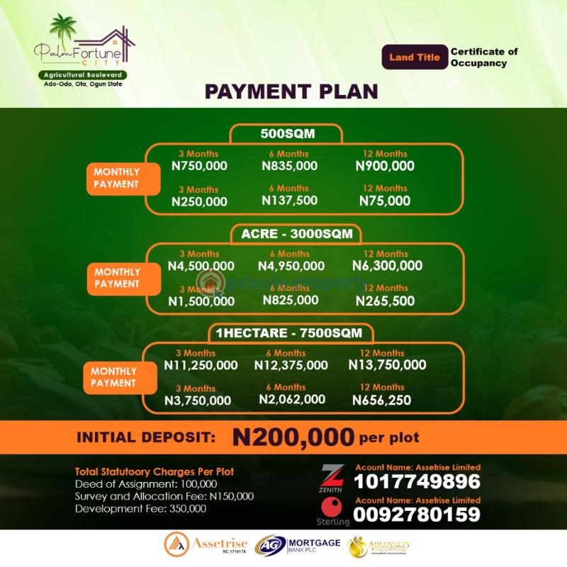 Residential Land For Sale Palm Fortune City Ado Odo Ota Ogun Ogun area  - 3