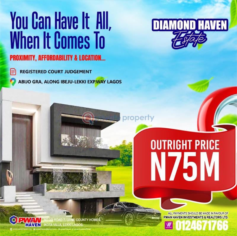 Mixed use Land For Sale Diamond Haven Abijo Ajah Lagos