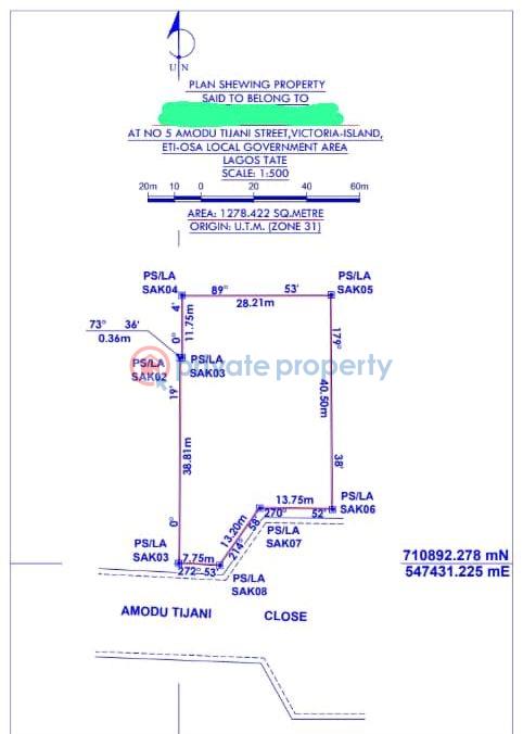 Commercial Land For Sale Amodu Tijani Victoria Island Lagos