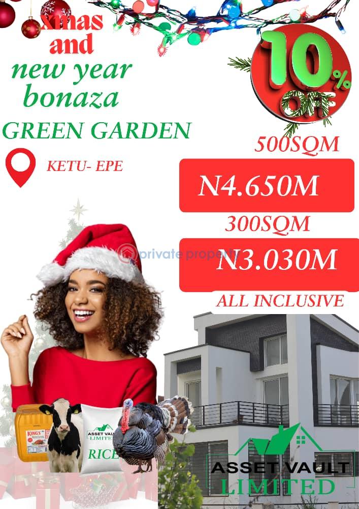 Residential Land For Sale Green Garden Estate With Verified Title Selling On Promo Price Ketu Epe Lagos