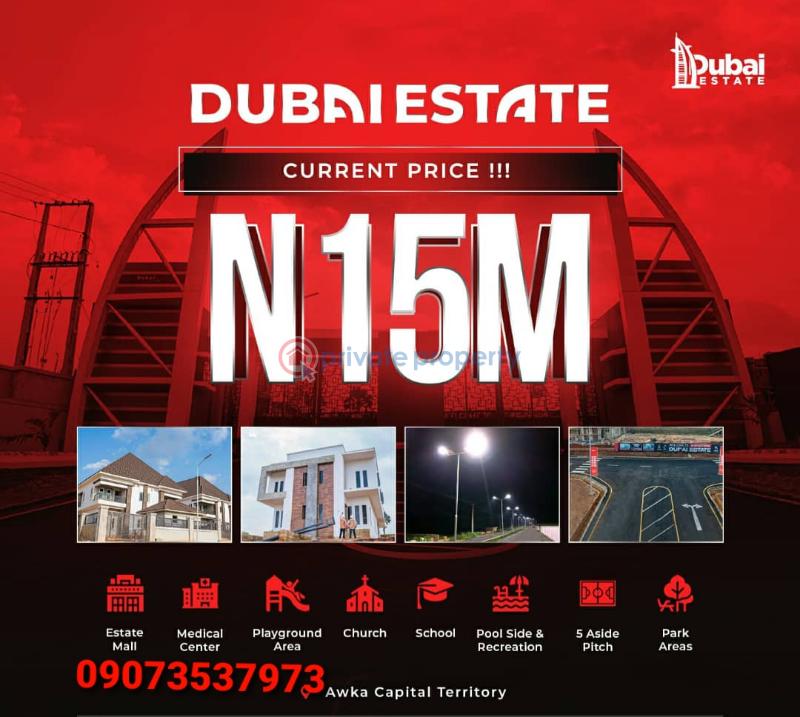 For sale Land Dubai Estate Awka Anambra Area (PID 4PAAWP) Private