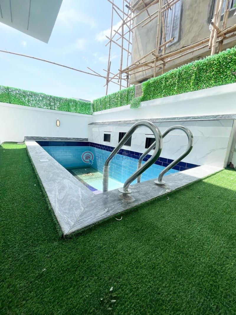 Duplex with swimming pool & gym*   5bedrooms fully-detached duplex with bq for sale!! - 10 5 bedroom Detached Duplex For Sale Chevron Lekki Lekki Lagos - 10