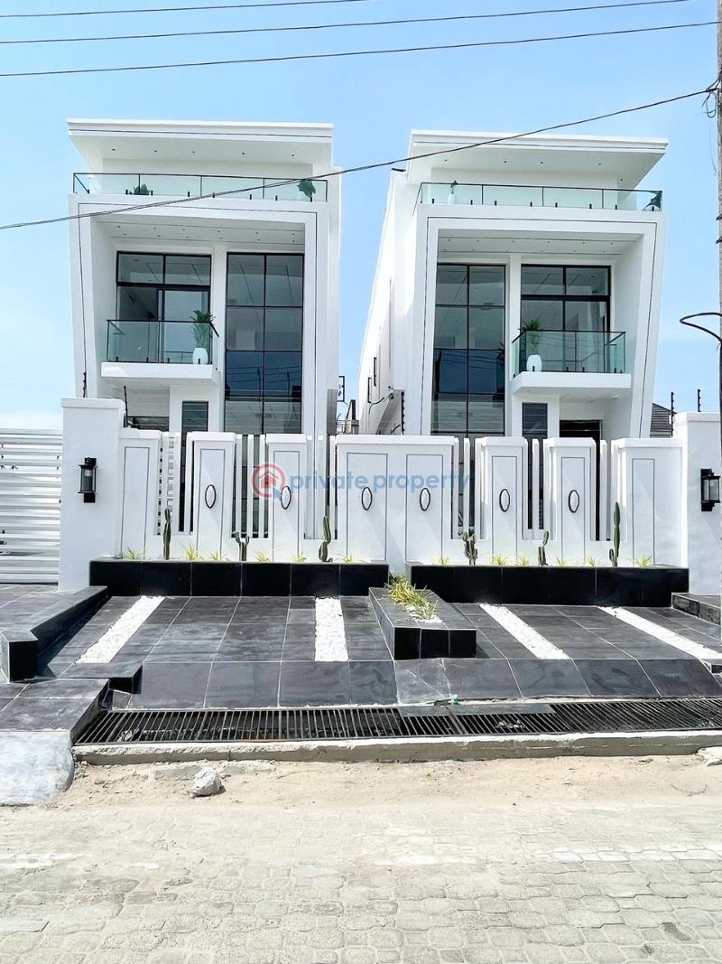 Duplex with swimming pool & gym*   5bedrooms fully-detached duplex with bq for sale!! - 2 5 bedroom Detached Duplex For Sale Chevron Lekki Lekki Lagos - 2