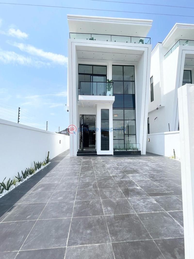 Duplex with swimming pool & gym*   5bedrooms fully-detached duplex with bq for sale!! - 3 5 bedroom Detached Duplex For Sale Chevron Lekki Lekki Lagos - 3