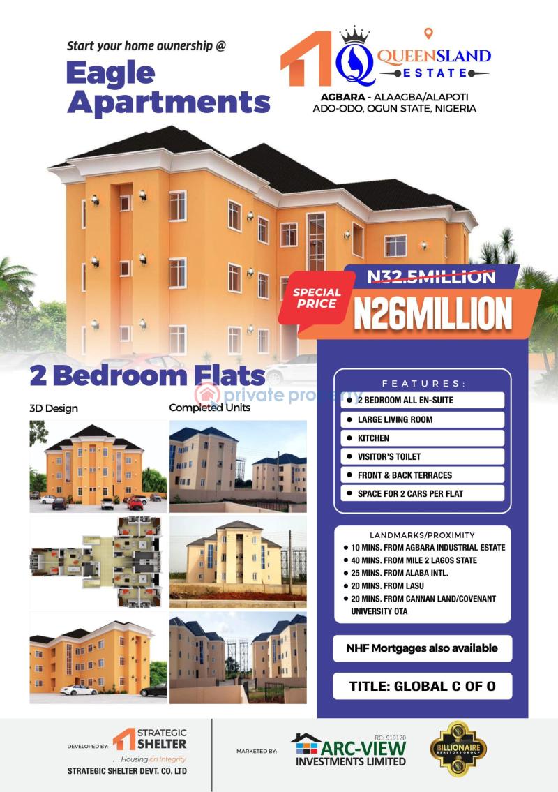2 bedroom Block Of Flats For Sale Agbara (Ogun) Ogun area 