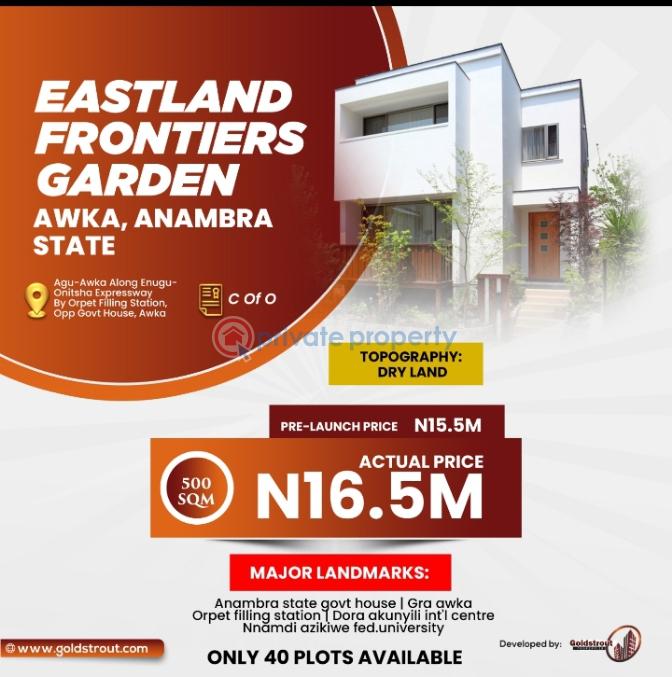 Land For Sale Agu Awka Along Enugu Onitsha Express Way, Awka. Awka