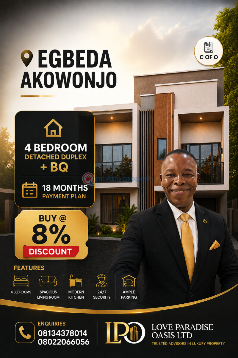 4 bedroom Detached Duplex For Sale Egbeda Bus Stop, By Oba Of Egbeda Palace Egbeda Egbe/Idimu Lagos - 4