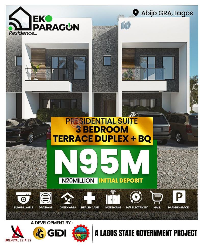 3 bedroom Terraced Duplex For Sale Abijo Gra, Lagos Along Lekki Expressway Lagos - 0
