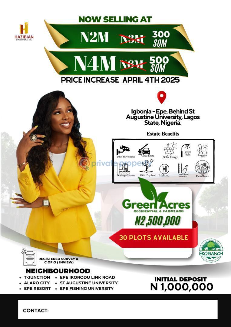 Residential Land For Sale Epe Lagos