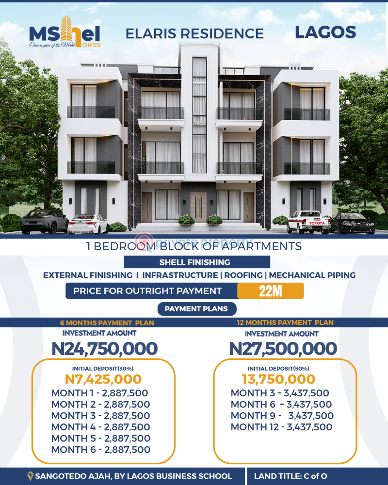 1 bedroom Block Of Flats For Sale In Close Proximity To Lagos Business School Bogije Sangotedo Lagos - 0