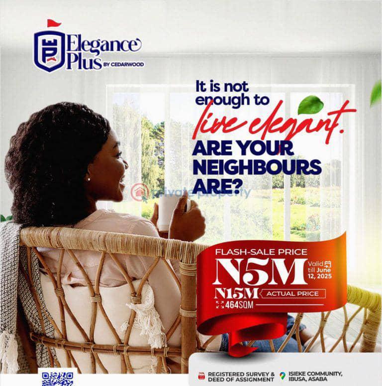 Residential Land For Sale Oshimili North Lga , Asaba Beside Admiralty, University, Ibusa. Asaba Delta