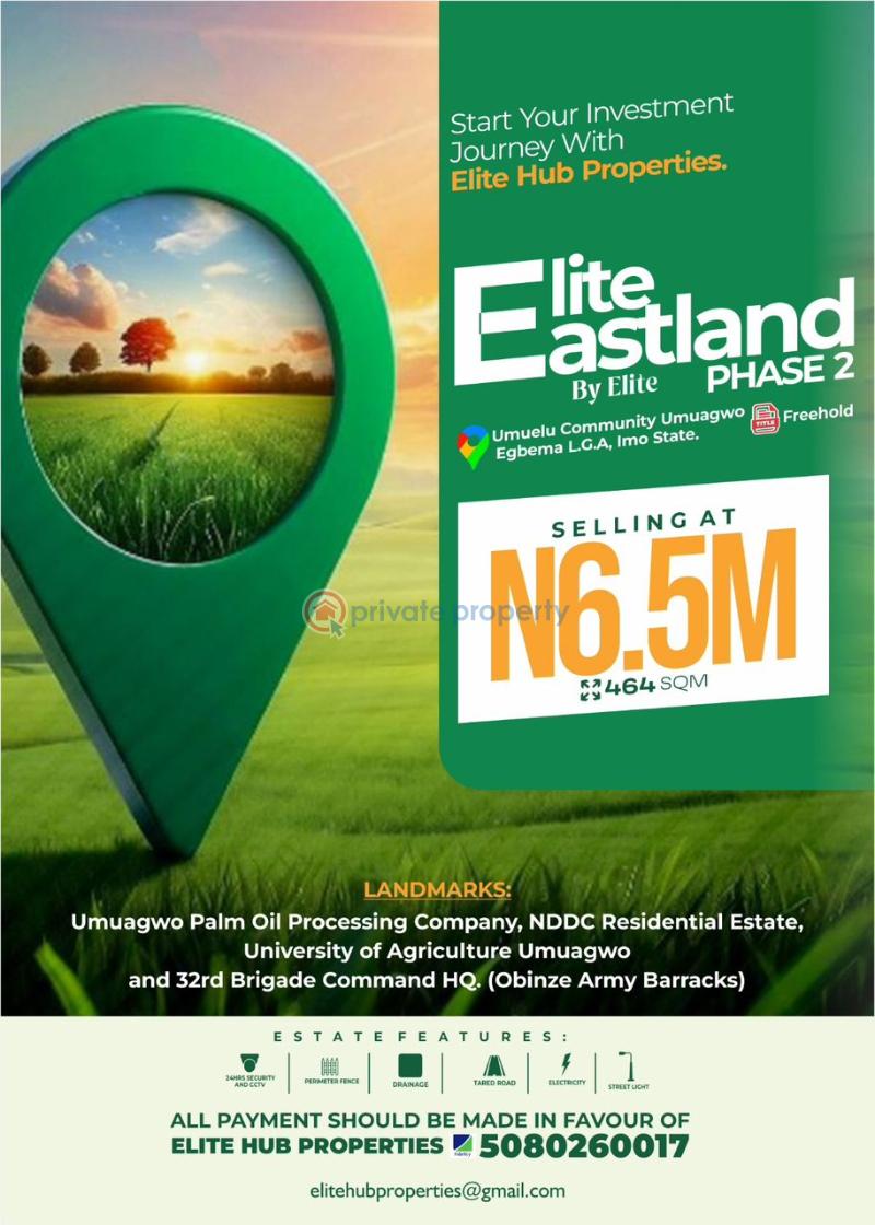 Residential Land For Sale Ohaji/Egbema Imo