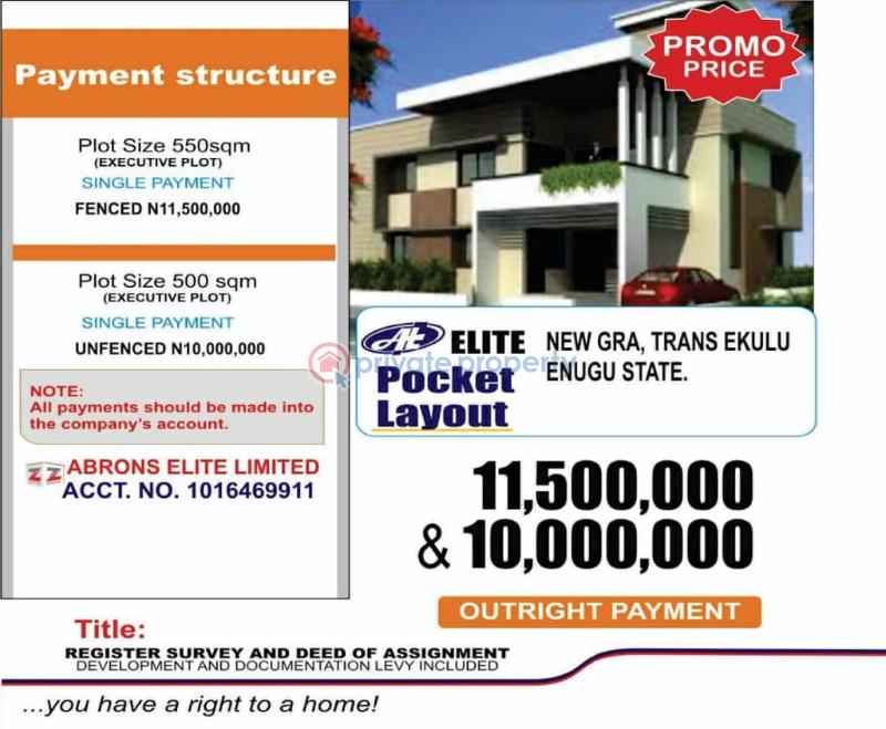 Land For Sale New Gra Trans Ekulu, Enugu Enugu Area  - 0