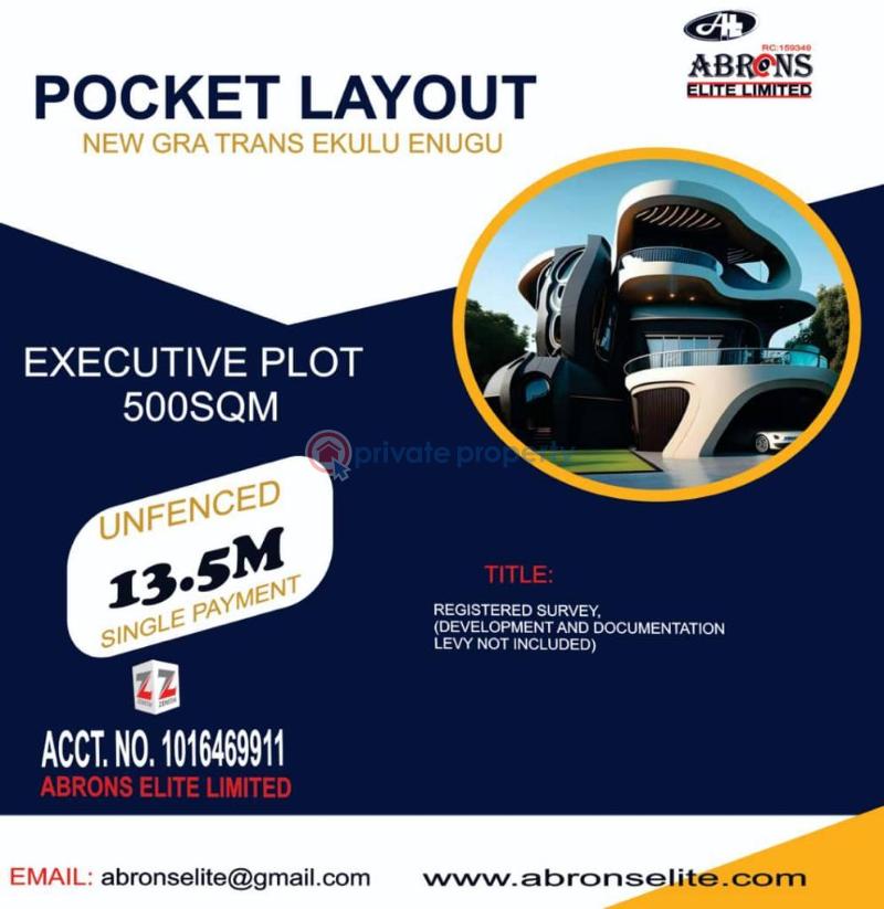 Land For Sale New Gra Trans Ekulu, Enugu Enugu Area  - 1