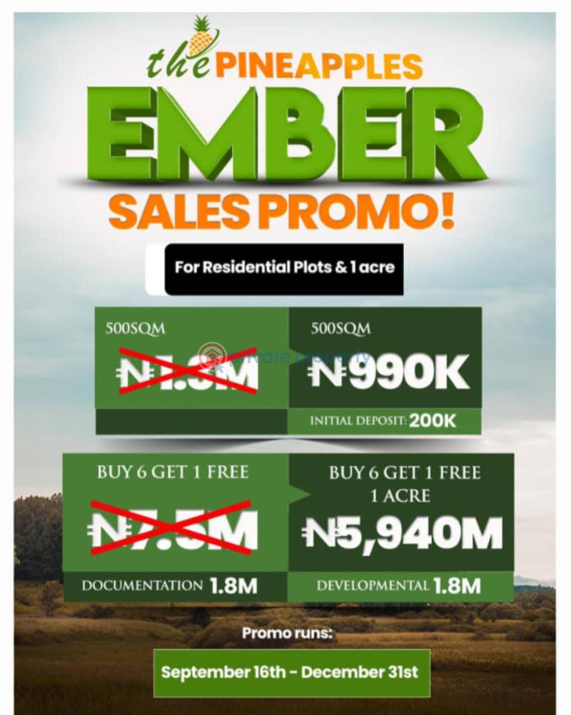 Residential Land For Sale The Pineapple 1.0 Imota Ikorodu Ogun Ogun area  - 0