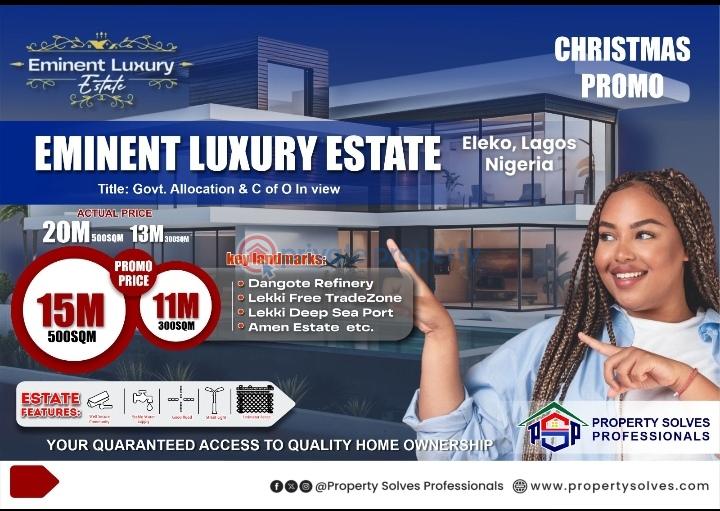 Residential Land For Sale Igando Eleko, Along Coaster Road Ibeju Lekki Eleko Ibeju-Lekki Lagos - 0