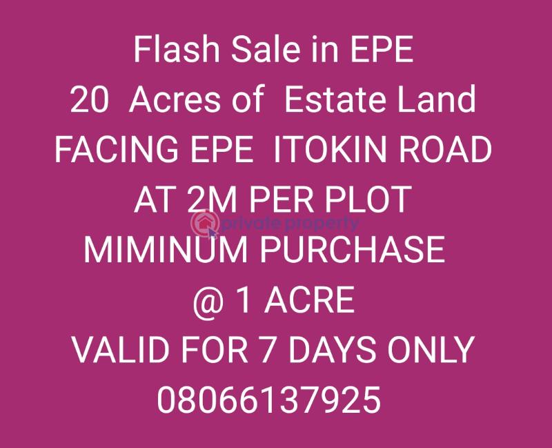 Mixed use Land For Sale Directly Facing Express Road , Itokin Road Epe Lagos - 4