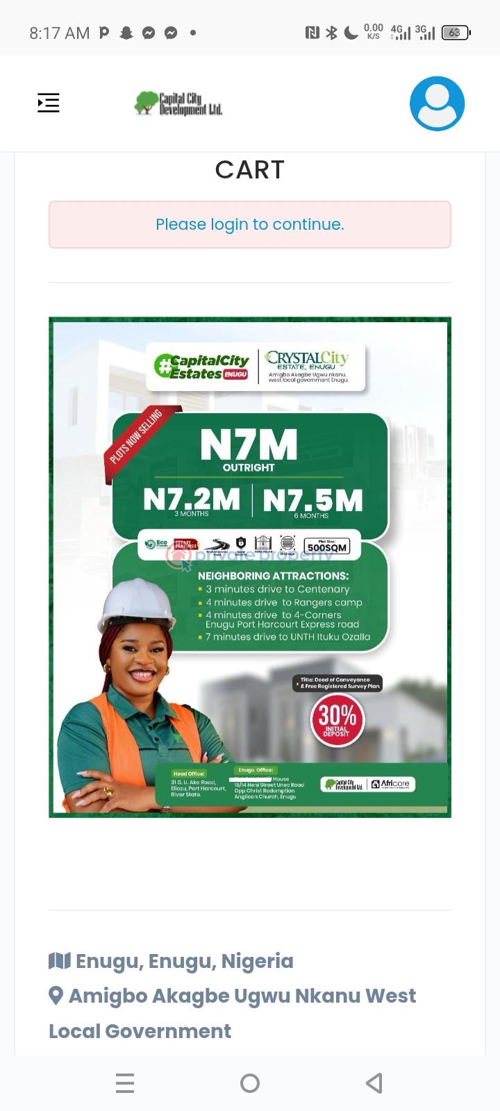 Residential Land For Sale Nkanu Enugu