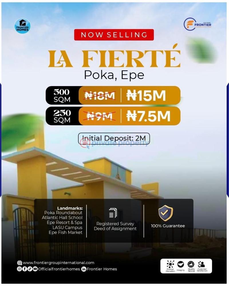 Mixed use Land For Sale Poka Epe Lagos