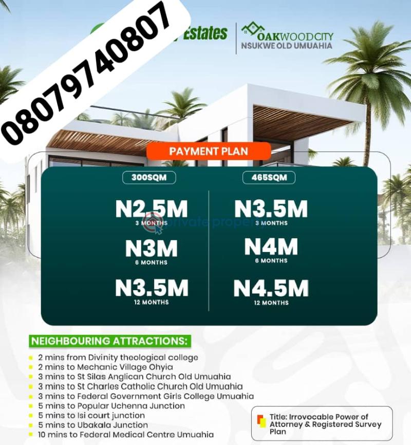 Residential Land For Sale Umuahia South Abia