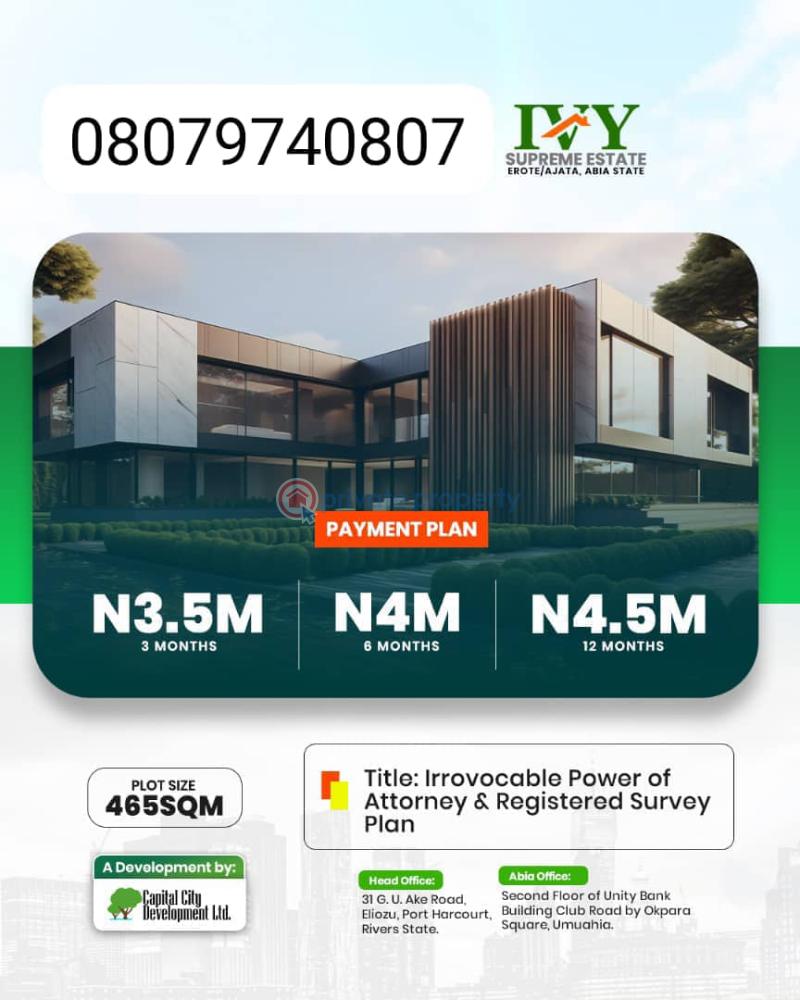 Residential Land For Sale Umuahia South Abia