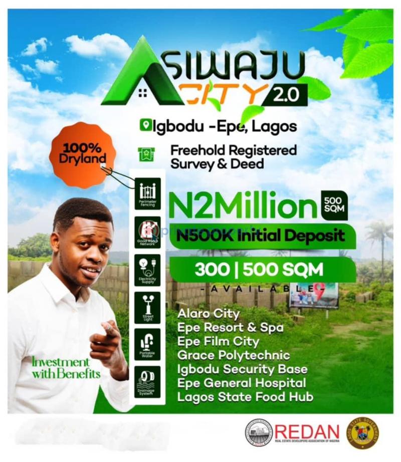 Mixed use Land For Sale Asiwaju City 2.0 Igbodu With Instant Allocation Epe Lagos