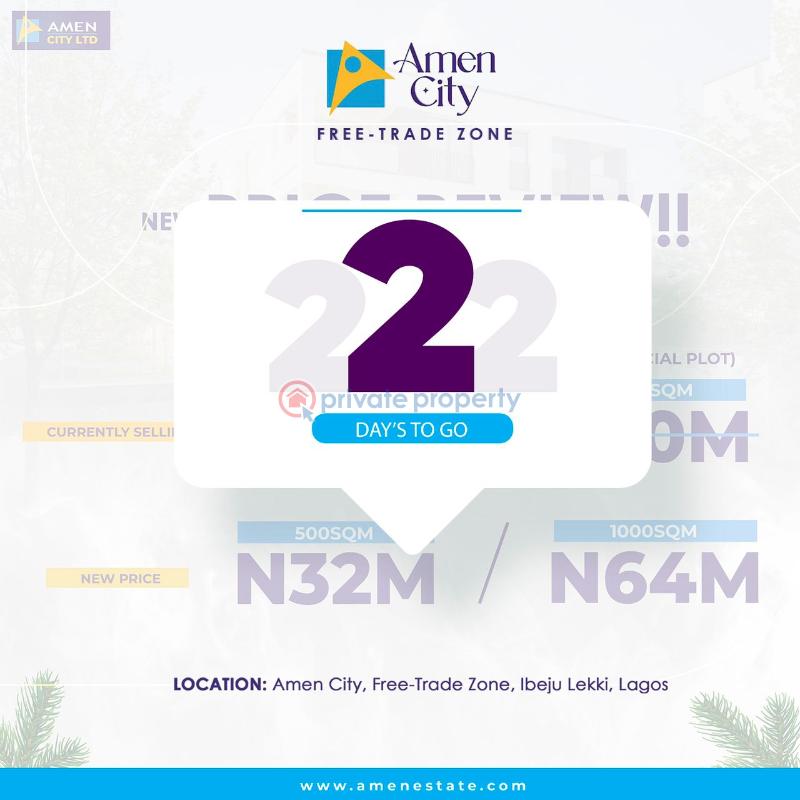Land For Sale Notable Landmarks Are: Lekki Free Trade Zone Lekki Deep Sea Port Dangote Industries Kellogs Proposed International Airport Green Spring Schools, Pan African University, Shop Rite Mall Lagos Island  - 2