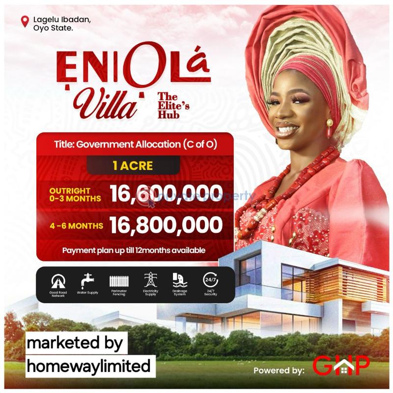 Residential Land For Sale Air Force Comprehensive School * Oyo State Housing Corporation * Bethlehem Resourt, Ile Igbon * Frsc Lagelu Command Office * Proposed Ajoda Golf Course * Dry Sea Port * Ojo Barracks Lagelu Oyo - 2