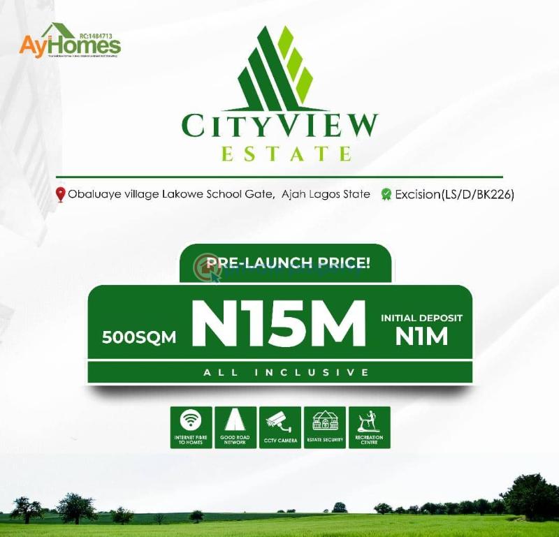 Residential Land For Sale City View Estate Located At Obaluaye Village, Lakowe School Gate Ibeju-Lekki Lagos - 0