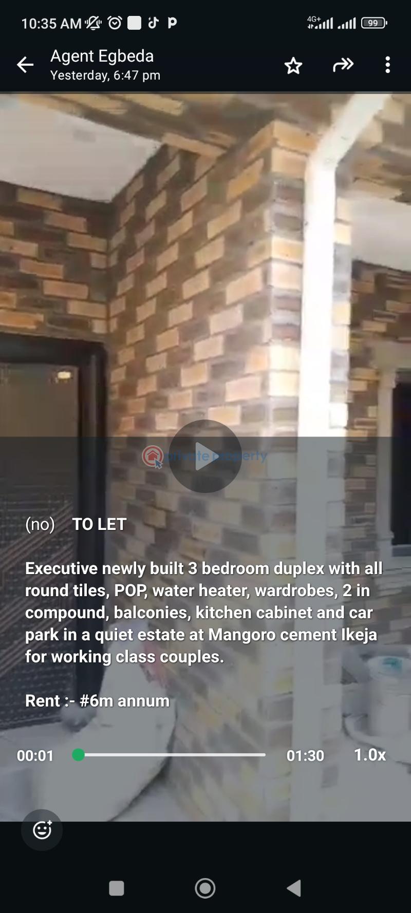 3 bedroom Duplex For Rent Mangoro Veey Close To The Airport Mangoro Ikeja Lagos - 0